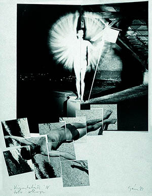 Vigasztalások IV., 1983 – 
fotókollázs, papír, 345 × 267 mm
a művész hagyatékában