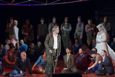 Ladányi Andrea, Kovácsházi István, Fodor Beatrix - jelenet - © theater.hu - Ilovszky  Béla